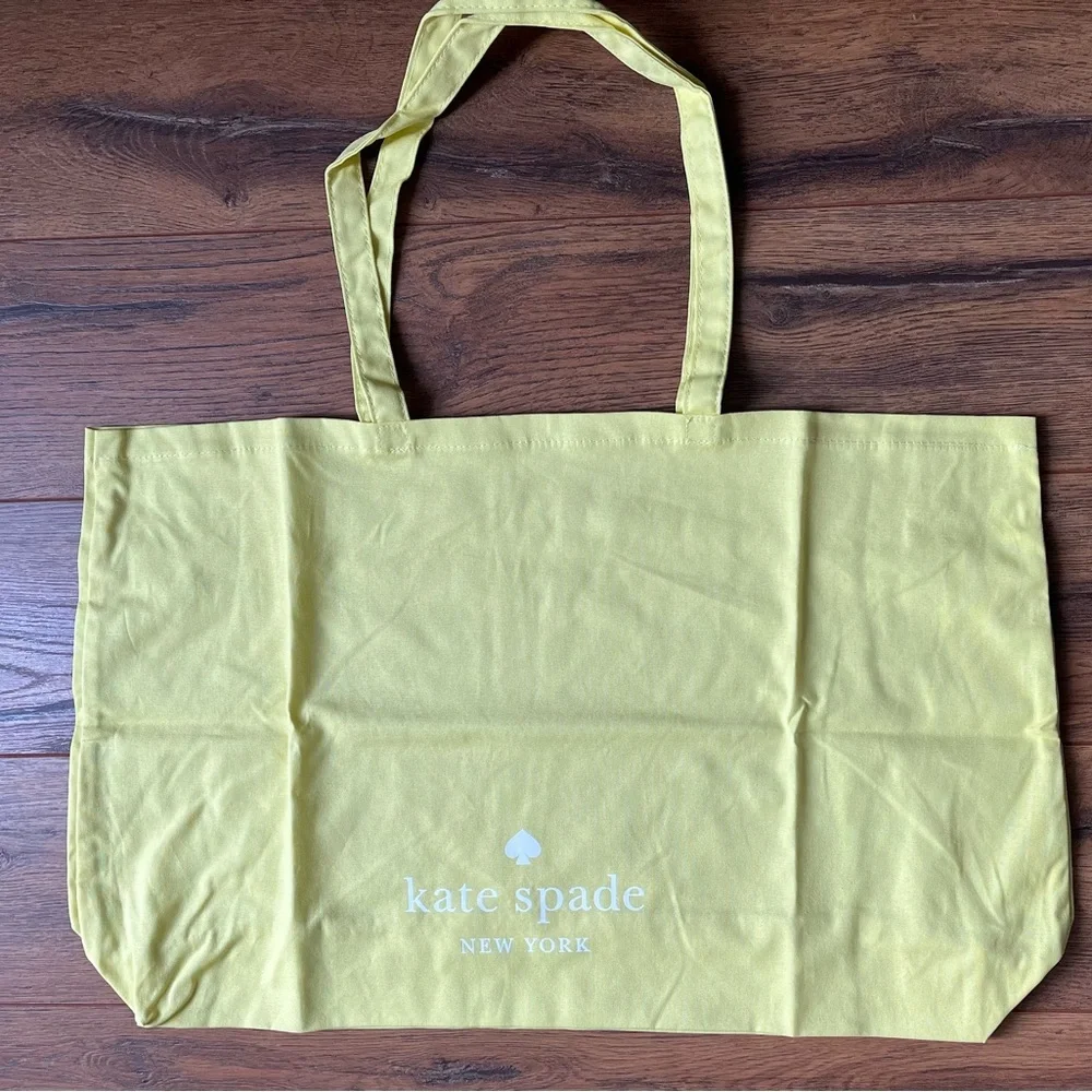 New Kate Spade Yellow Tote 25" x 15" XLarge Shopping Tote